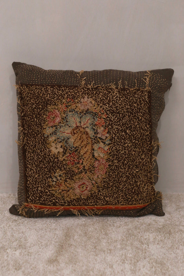 By Walid French Napoleon III wool needlework hand-sewn cushions, series BW-BYW/CUSHION/1299 (CUSHION/1124)